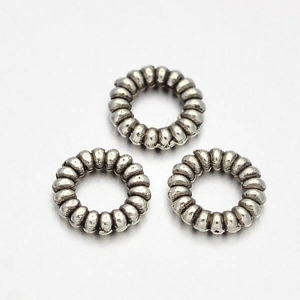 Ring Tibetan Style Alloy Spacer Beads