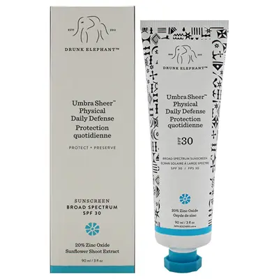 Drunk elephant Facial sun cream SPF 30 Umbra Sheer (Physical Daily Defense) 90 ml