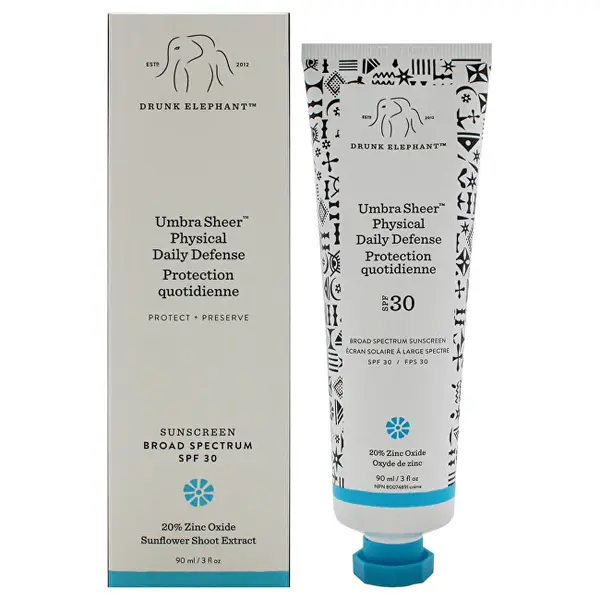 Drunk elephant Facial sun cream SPF 30 Umbra Sheer (Physical Daily Defense) 90 ml