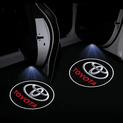 2pcs LED door welcome Projection logo light For Toyota Camry Highlander Land Cruiser Prado Avalon Reiz Rav4 Crown CHR accesso...