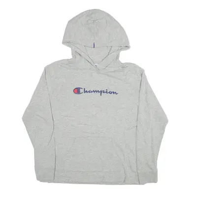 CHAMPION Hoodie Grey Pullover Mens M