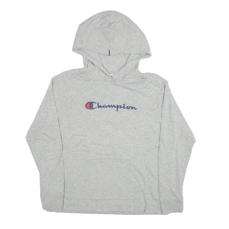 CHAMPION Hoodie Grey Pullover Mens M