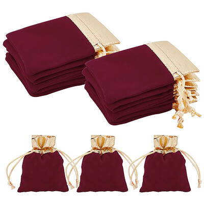 Rectangle Velvet Jewelry Pouches Bags