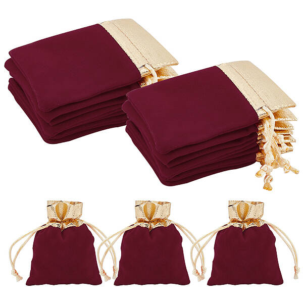 Rectangle Velvet Jewelry Pouches Bags