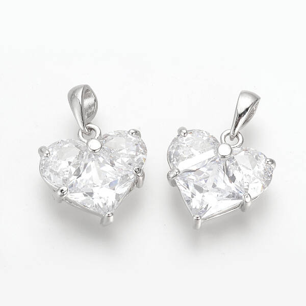 Brass Cubic Zirconia Charms