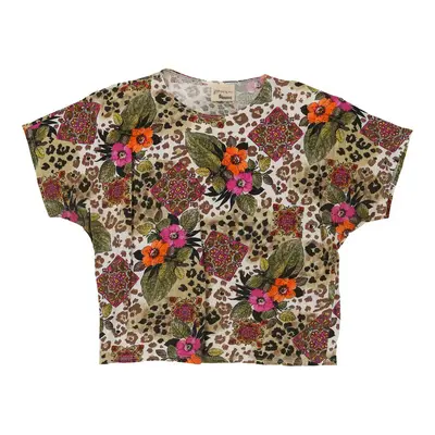 Simmy Floral T-Shirt - Large Multicoloured Cotton