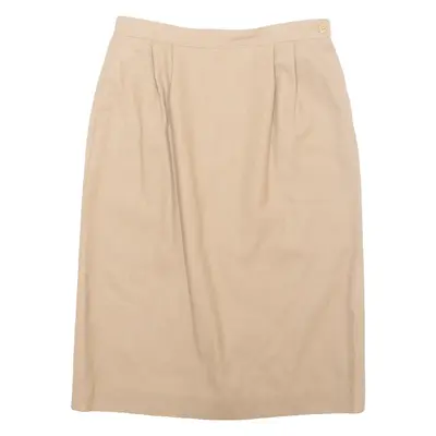 PENDLETON Womens Pencil Skirt Brown Midi Wool S