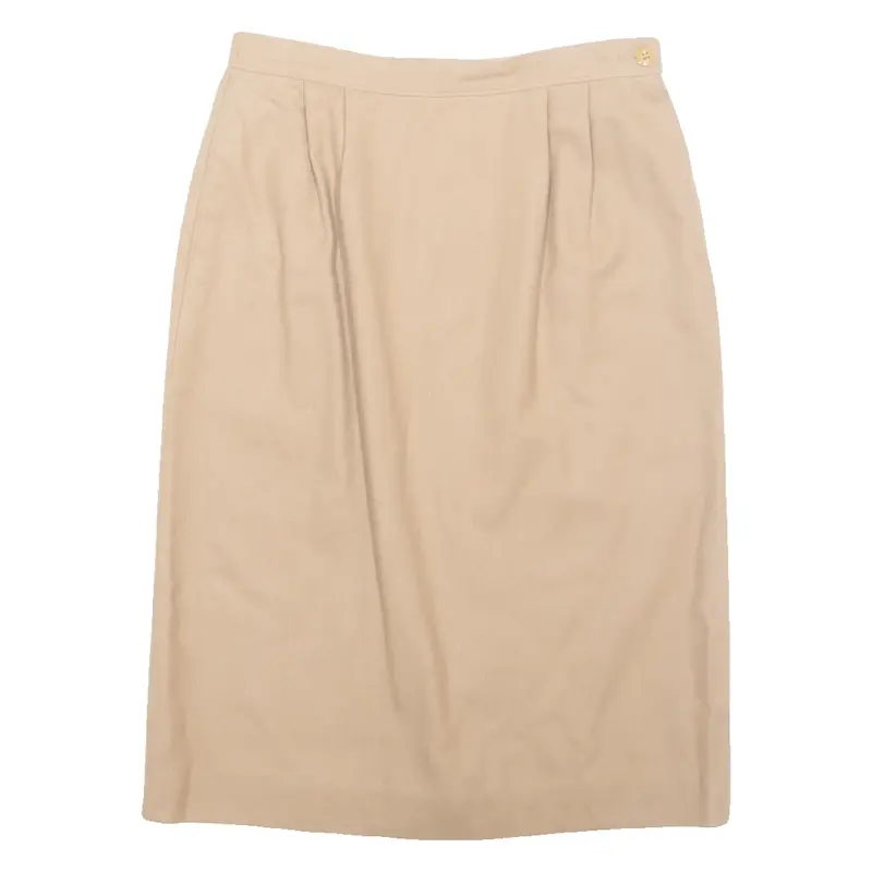 PENDLETON Womens Pencil Skirt Brown Midi Wool S