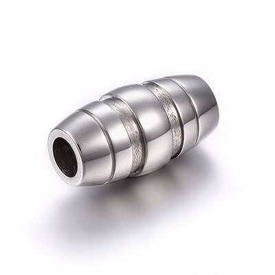 Tarnish Resistant 304 Stainless Steel Magnetic Clasps with Glue-in Ends