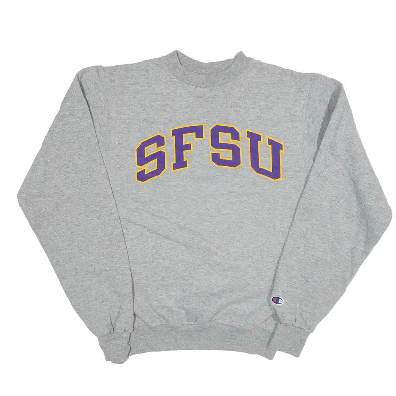CHAMPION SFSU San Francisco State University USA Sweatshirt Grey Womens XS