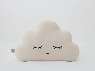Beige Small Cloud Pillow