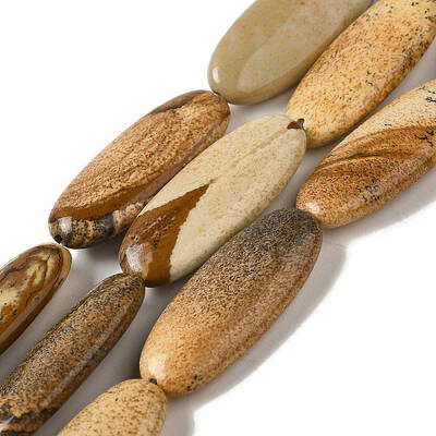 Natural Picture Jasper Beads Strands