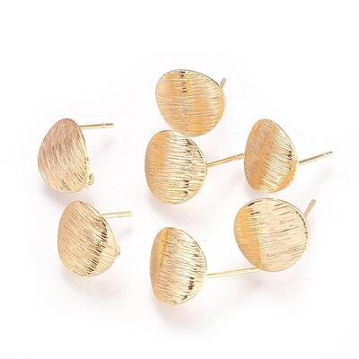 Drawbench Brass Stud Earring Findings