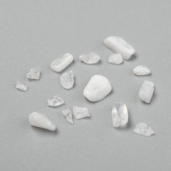 Natural White Moonstone Chip Beads