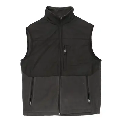 New Balance Fleece Gilet - Small Grey Polyester