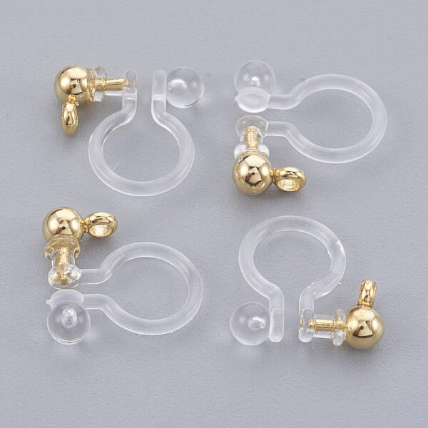 Brass Clip-on Earring Component