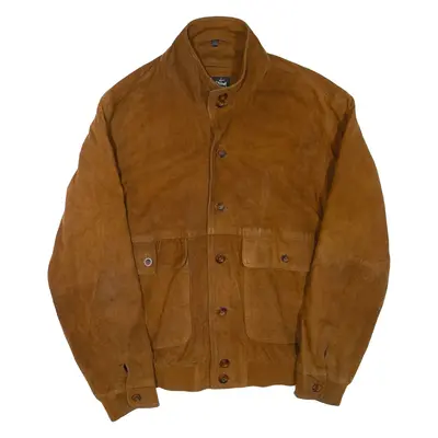 Mens Jacket Brown Leather L