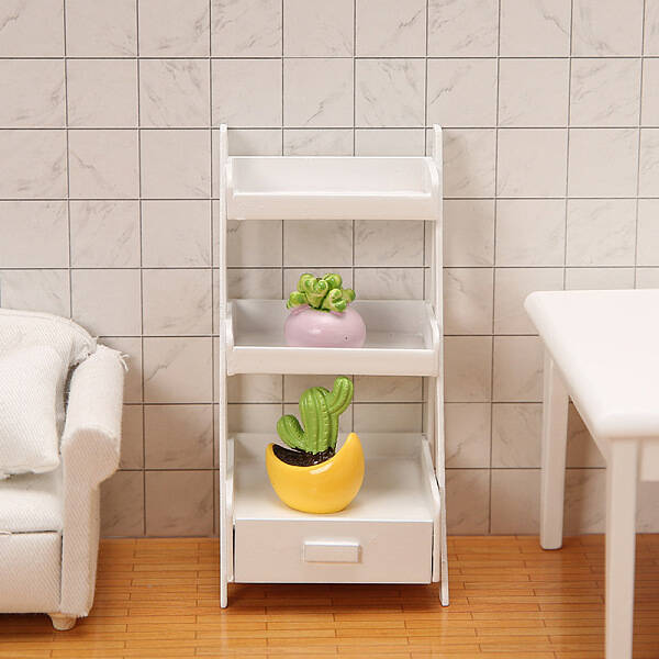 Miniature 3 Tiers Wood Display Racks