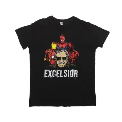 PAMPLING Marvel Excelsior T-Shirt Black Short Sleeve Mens M