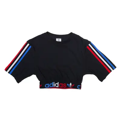 ADIDAS Cropped Womens T-Shirt Black 4XL