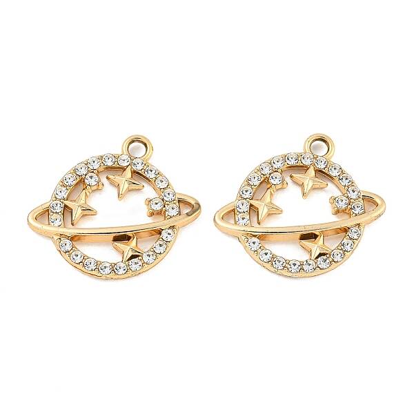 UV Plating Alloy Rhinestone Pendants