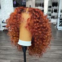 curly short Bob Wig Human Hair 13x6 Lace Frontal Bob Wig 180% Short Bob Lace Front Curly Human Hair Wigs Pre Plucked Short Bo...