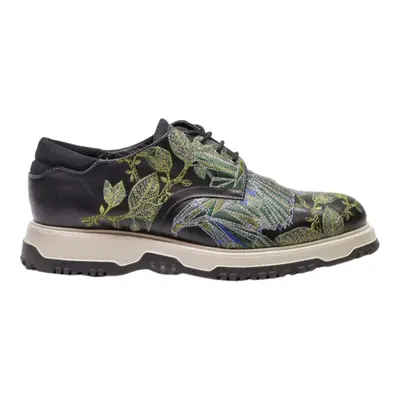 EMPORIO ARMANI Sneaker Trainers Black Leather Mens UK 8