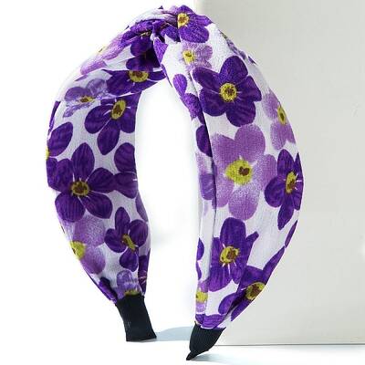 Flower Print Cloth Headband