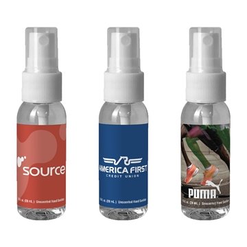 100 Custom 1 oz Bullet Sanitizer Spray - 70% Alcohol