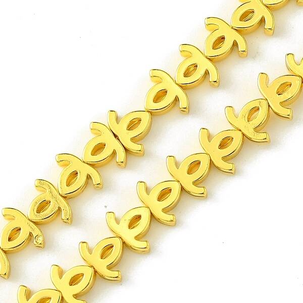 Electroplated Synthetic Non-Magnetic Hematite Beads Strands