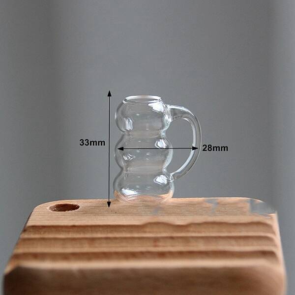 Glass Cups Miniature Ornaments