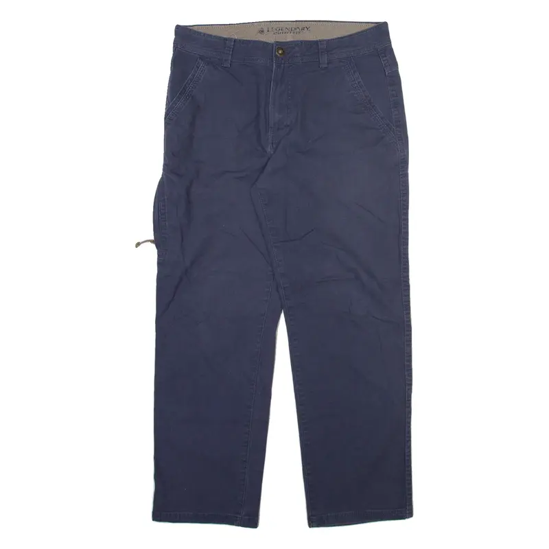 LEGENDARY OUTFITTERS Mens Trousers Blue Regular Straight W34 L30