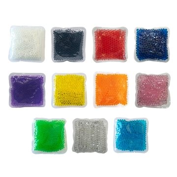 150 Promotional Gel Beads Hot Cold Pack Square - Reusable