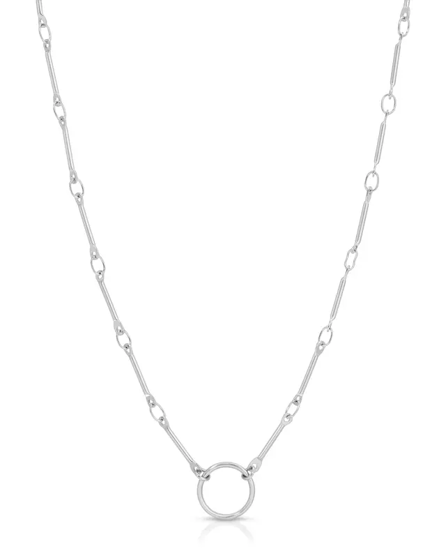 Barra Charmer Necklace | Metal Color: Silver