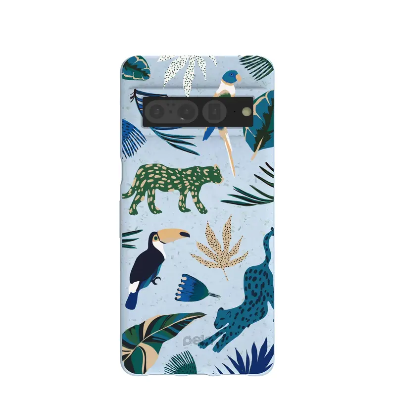 Powder Blue Tropical Rainforest Google Pixel 7 Pro Case