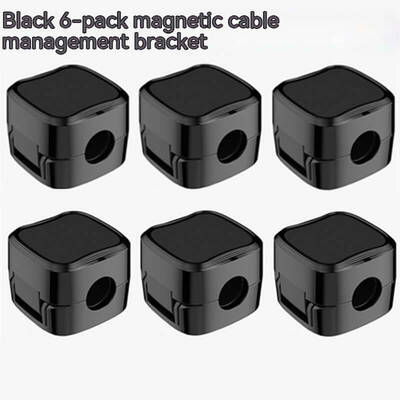 Magnetic Cable Clip Under Desk Cable Management Adjustable Cord Holder Wire Organizer And Cable Management Wire Keeper | Colo...