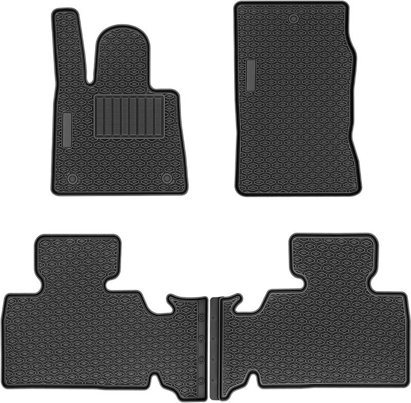 YITAMOTOR® 2D Floor Mats For 2020-2025 Ford Explorer All Weather Waterproof Liners 3pcs