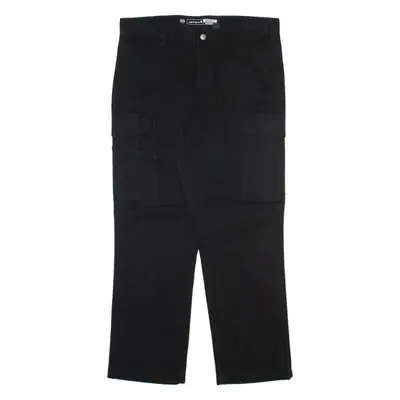 CARHARTT Cargo Mens Trousers Black Relaxed Straight W36 L30