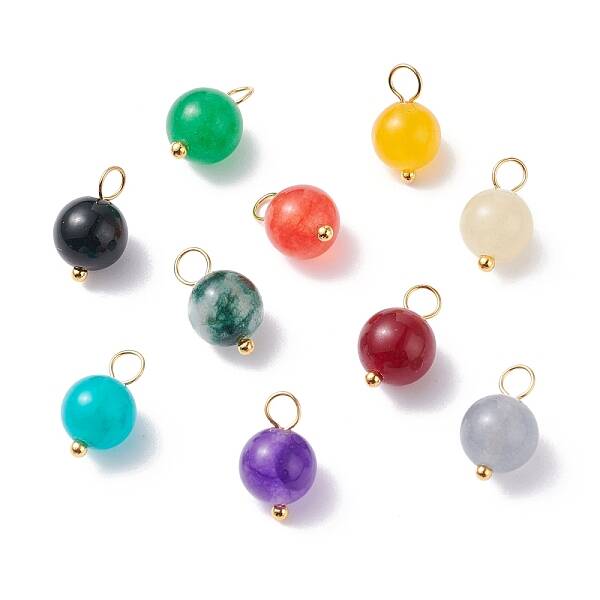 Natural White Jade Charms