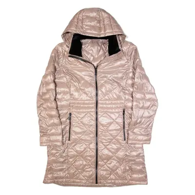 CALVIN KLEIN Down Insulated Womens Puffer Coat Pink Hooded XL