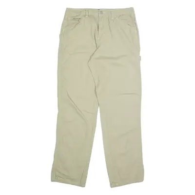 DICKIES Carpenter Cargo Mens Trousers Beige Regular Straight W30 L30