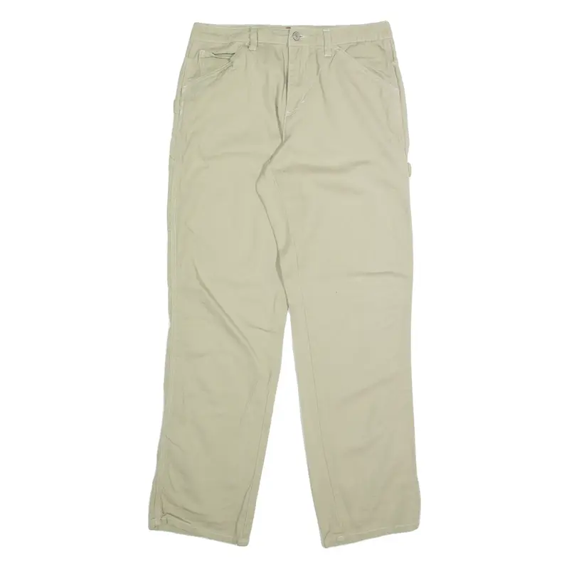 DICKIES Carpenter Cargo Mens Trousers Beige Regular Straight W30 L30