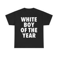 WHITE BOY OF THE YEAR SHIRT - Man Menswear Oversized Tshirt Streetwear Casual Classic Cotton Shortsleeve Women's Shirts