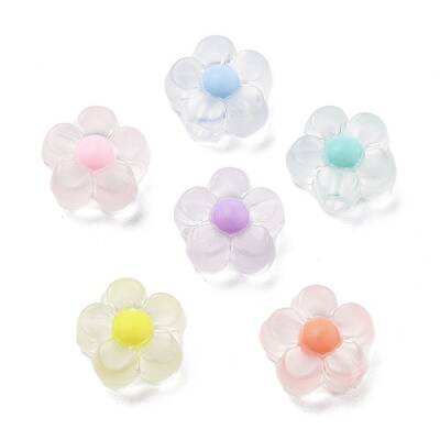 Frosted Transparent Acrylic Beads