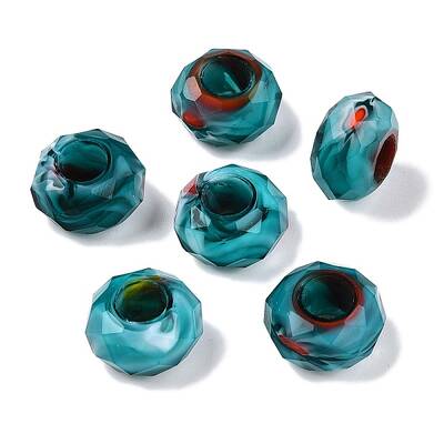 Two Tone Glass European Beads