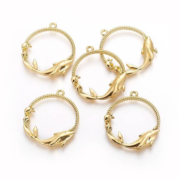 Alloy Open Back Bezel Pendants
