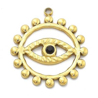 Ion Plating(IP) 304 Stainless Steel Rhinestone Pendants