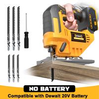 Cordless Jigsaw for Dewalt 20v Battery(NO Battery!!), Jig Saw Tool Brushless,2900RPM,0°-45°Bevel,3 Orbital Action,LED Light...