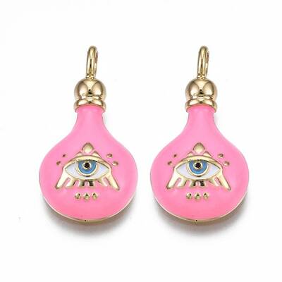 Brass Enamel Pendants