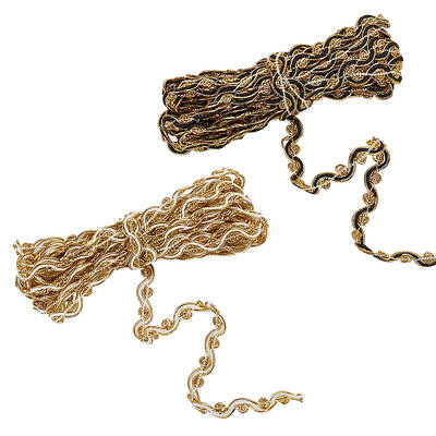 10 M 2 Colors Filigree Polyester Lace Ribbon
